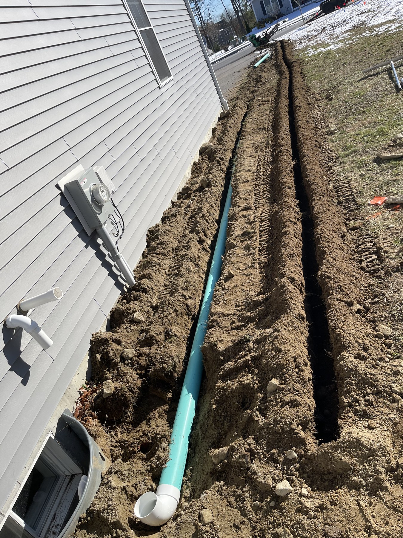 Underground drainage installation by Blue Line